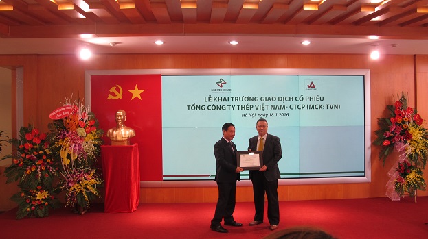Tổng Công ty Thép Việt Nam trở thành công ty có vốn hóa lớn thứ 2 trên UPCoM
